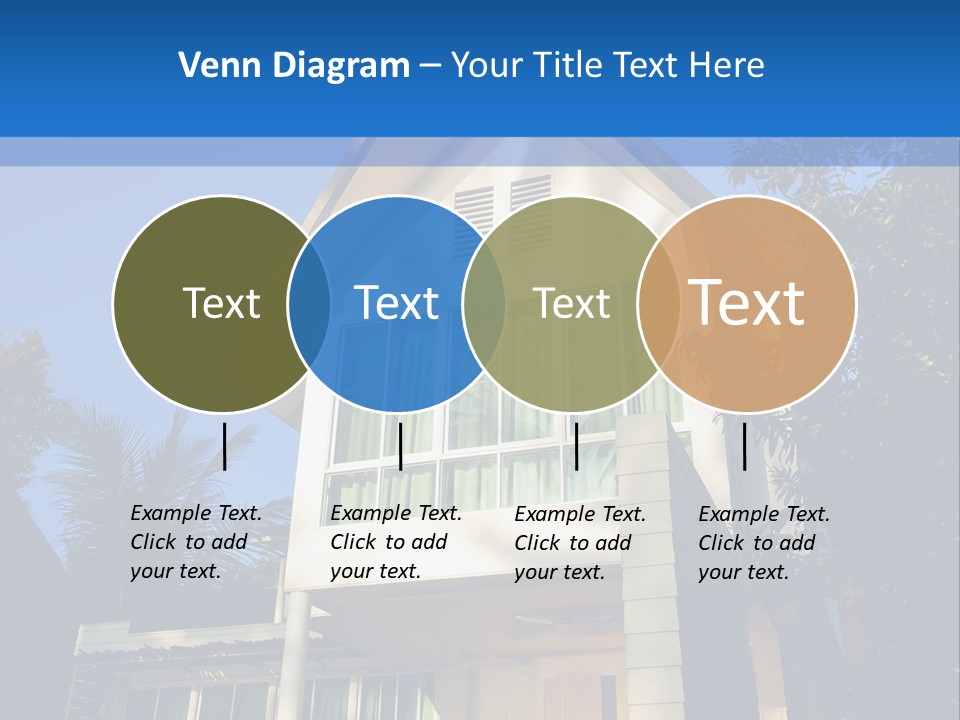 A House With A Blue Sky In The Background PowerPoint Template