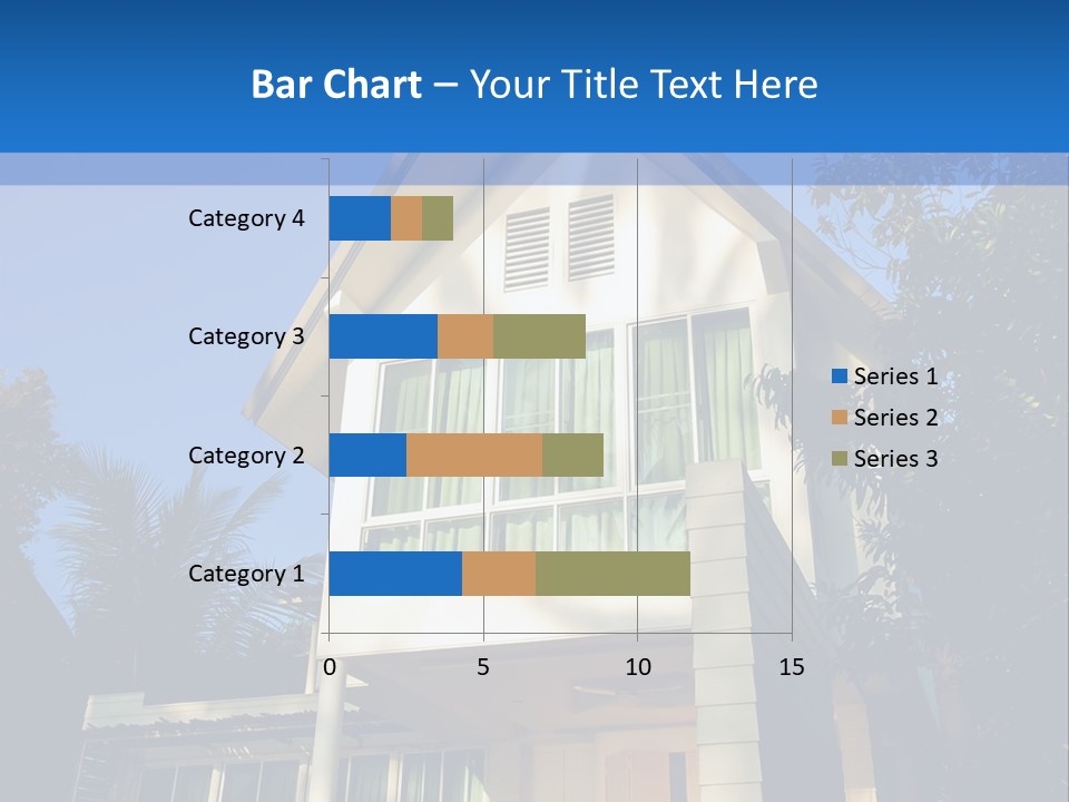 A House With A Blue Sky In The Background PowerPoint Template