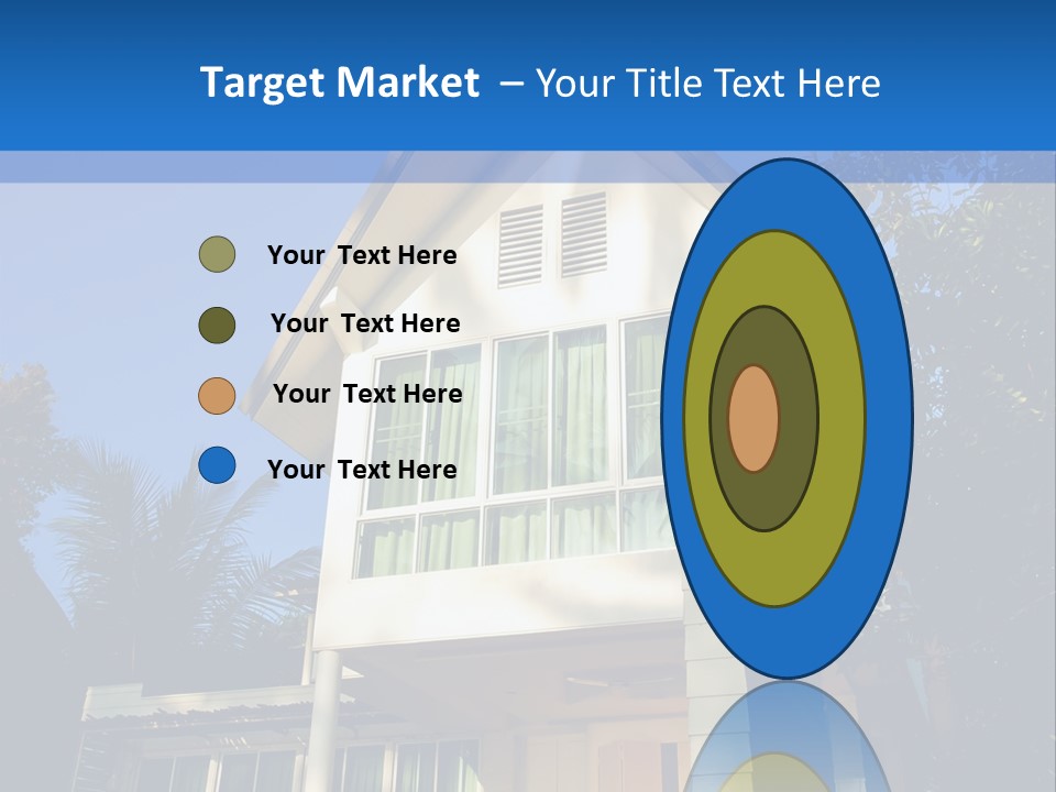 A House With A Blue Sky In The Background PowerPoint Template