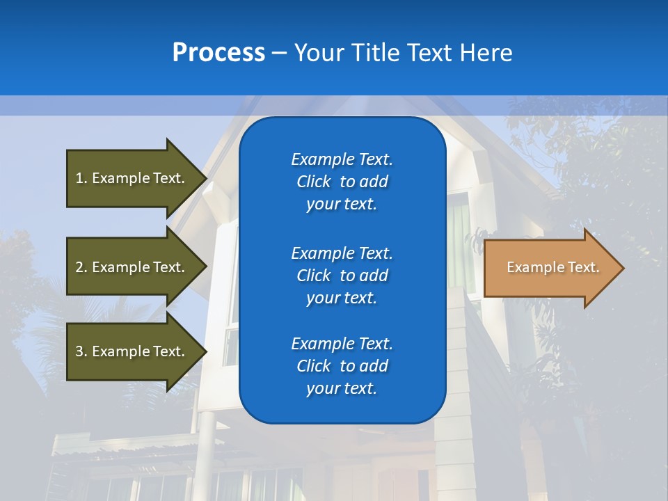 A House With A Blue Sky In The Background PowerPoint Template