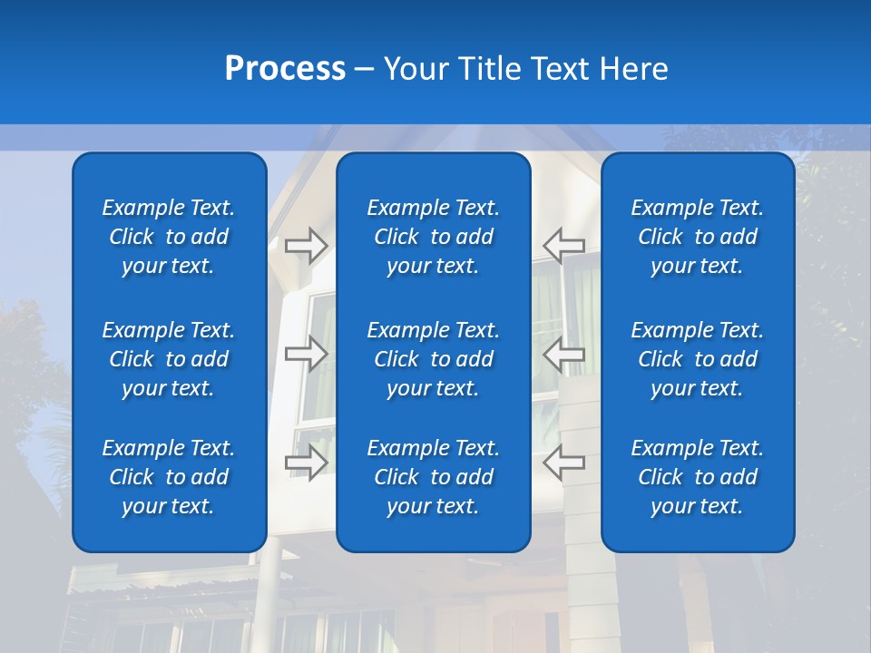 A House With A Blue Sky In The Background PowerPoint Template