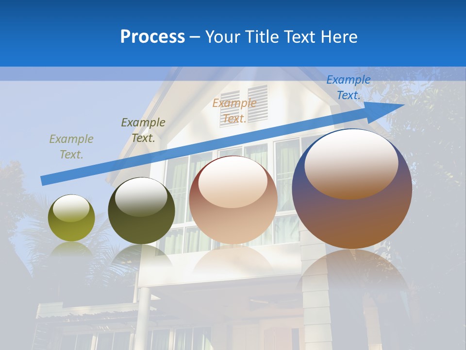 A House With A Blue Sky In The Background PowerPoint Template