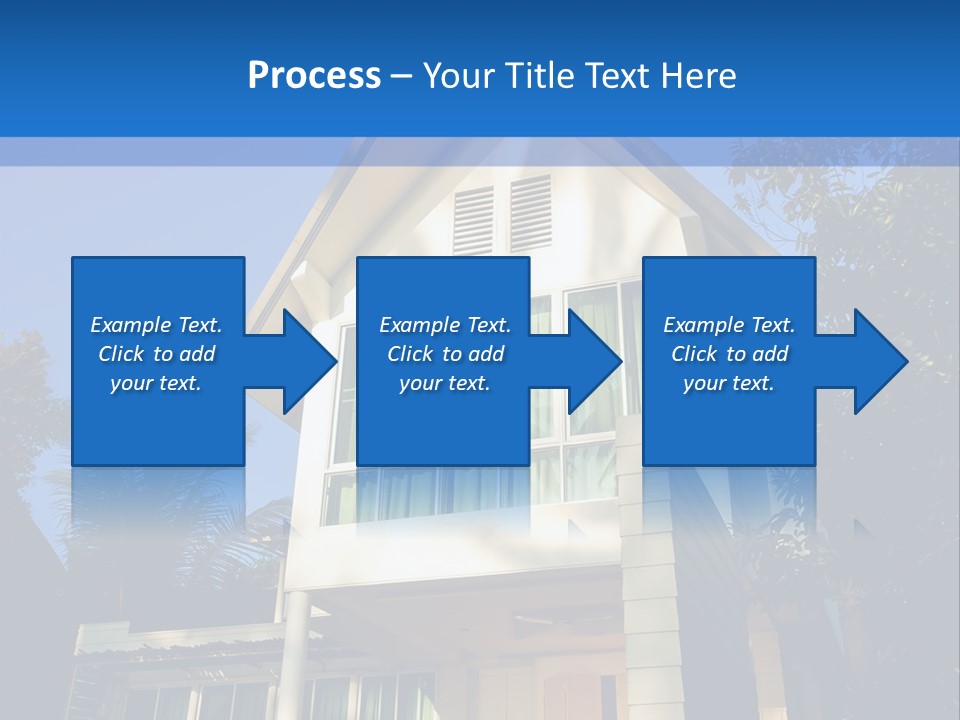 A House With A Blue Sky In The Background PowerPoint Template