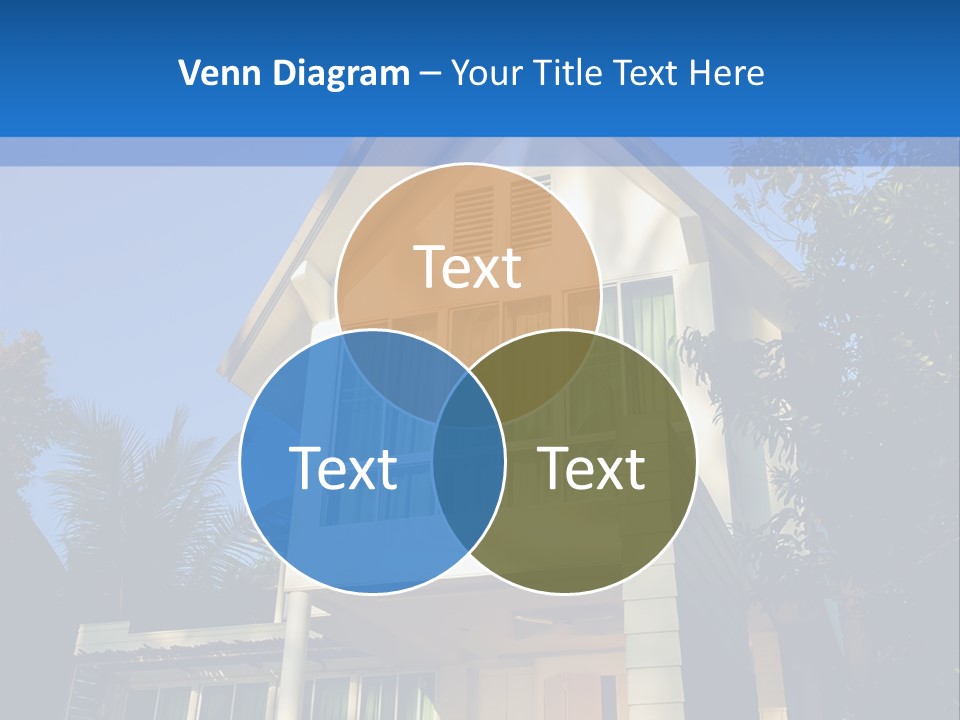 A House With A Blue Sky In The Background PowerPoint Template