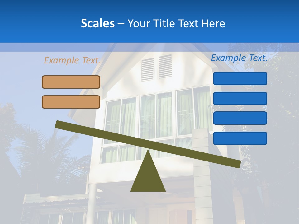 A House With A Blue Sky In The Background PowerPoint Template