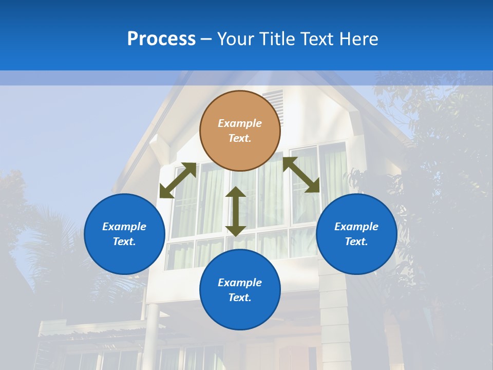 A House With A Blue Sky In The Background PowerPoint Template