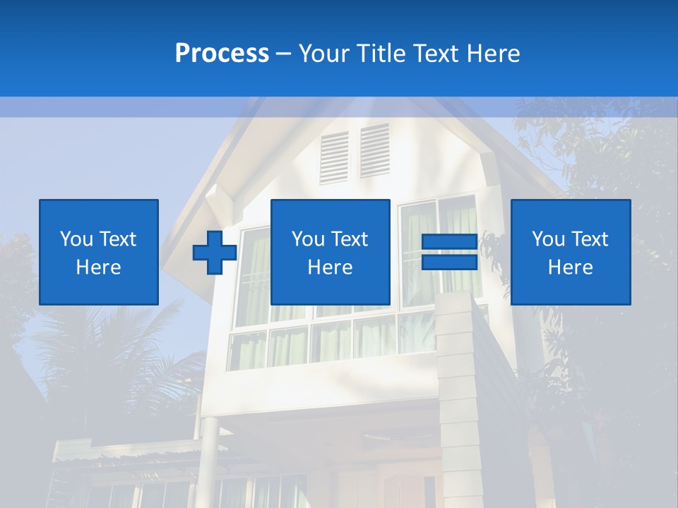 A House With A Blue Sky In The Background PowerPoint Template
