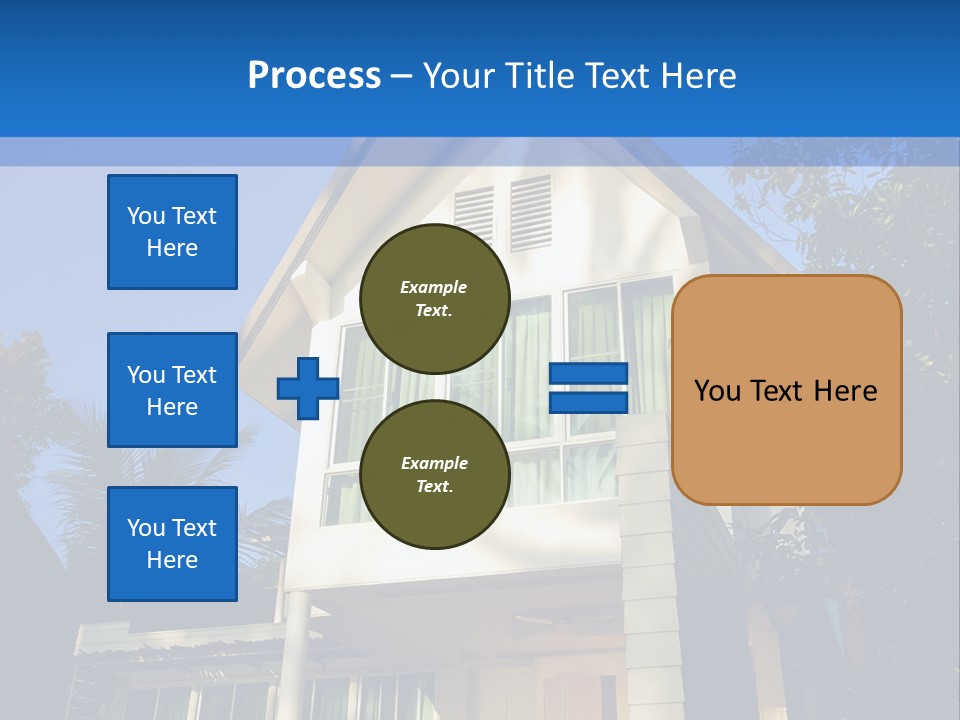 A House With A Blue Sky In The Background PowerPoint Template