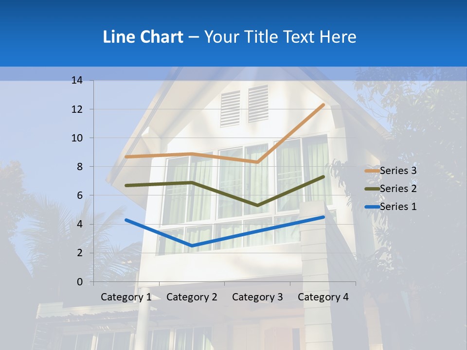 A House With A Blue Sky In The Background PowerPoint Template