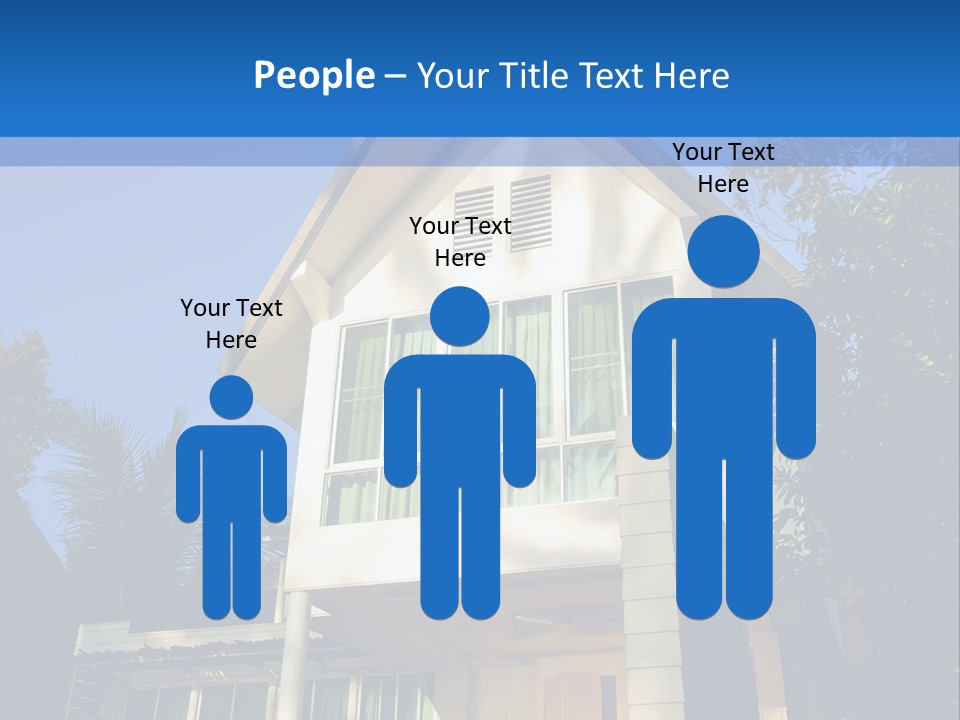 A House With A Blue Sky In The Background PowerPoint Template