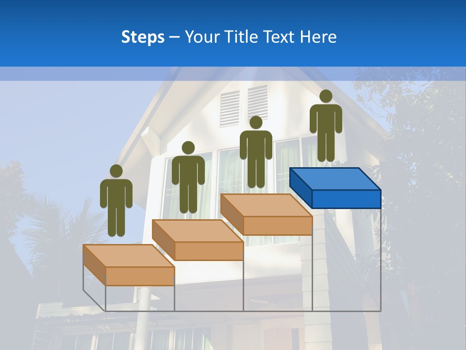 A House With A Blue Sky In The Background PowerPoint Template