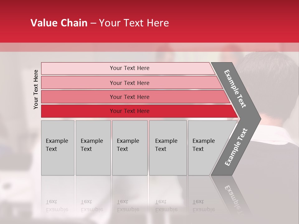 A Group Of People In A Conference Room PowerPoint Template