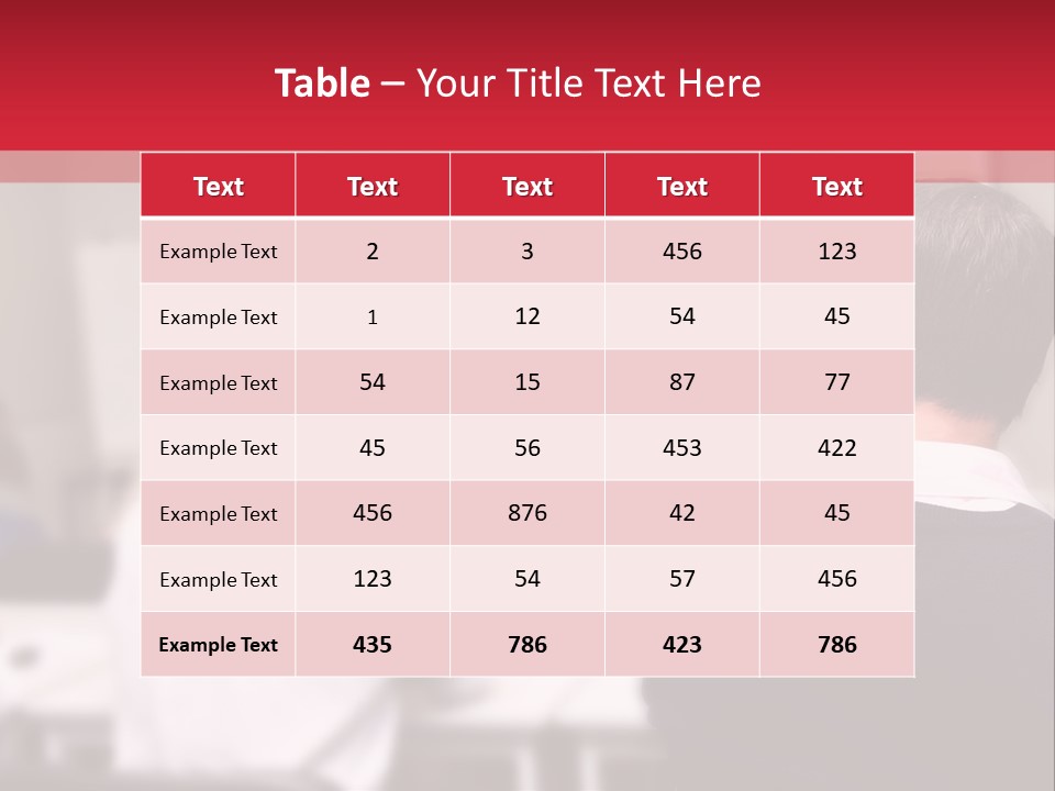 A Group Of People In A Conference Room PowerPoint Template