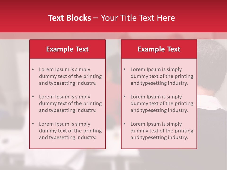 A Group Of People In A Conference Room PowerPoint Template