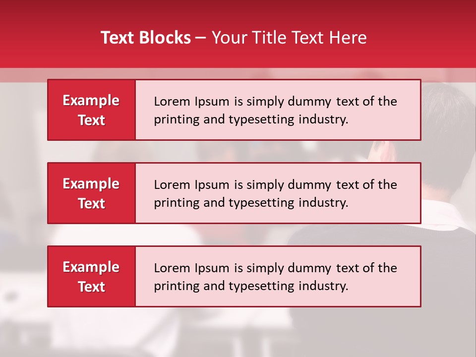 A Group Of People In A Conference Room PowerPoint Template