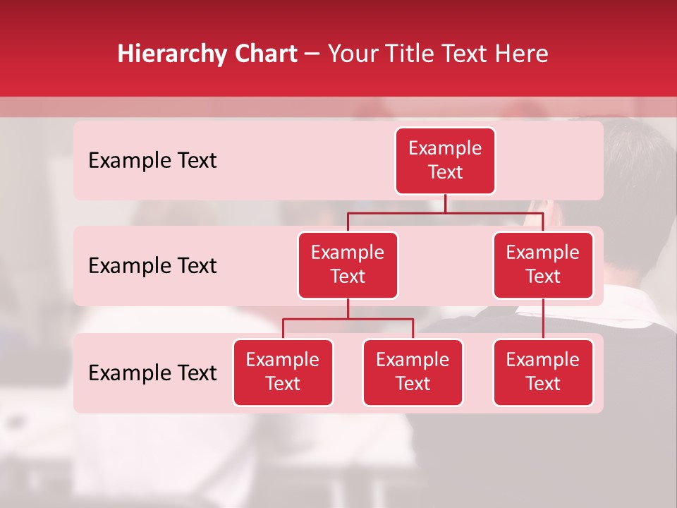 A Group Of People In A Conference Room PowerPoint Template
