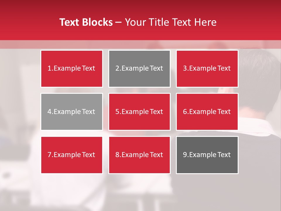 A Group Of People In A Conference Room PowerPoint Template