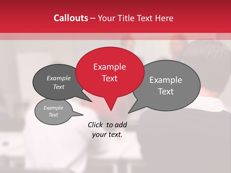 A Group Of People In A Conference Room PowerPoint Template