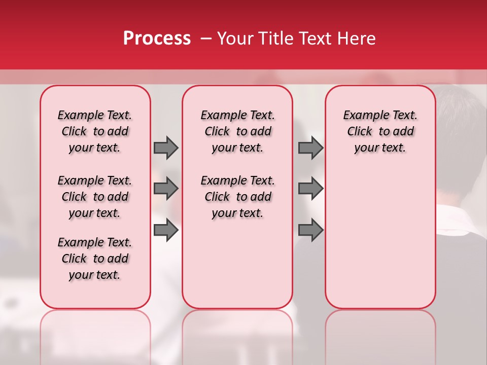A Group Of People In A Conference Room PowerPoint Template