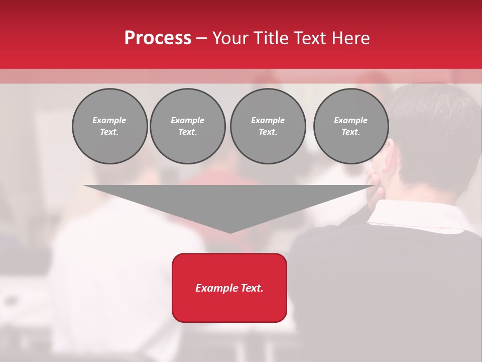 A Group Of People In A Conference Room PowerPoint Template