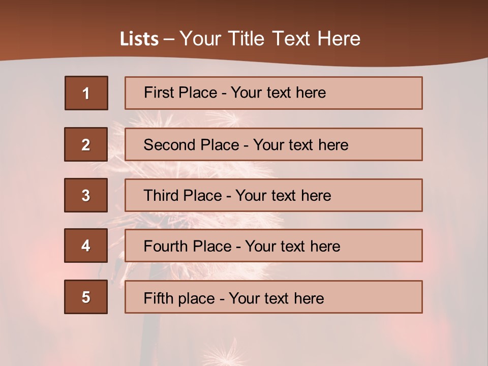 A Dandelion Powerpoint Presentation Is Shown PowerPoint Template