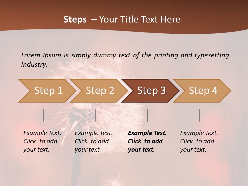 A Dandelion Powerpoint Presentation Is Shown PowerPoint Template