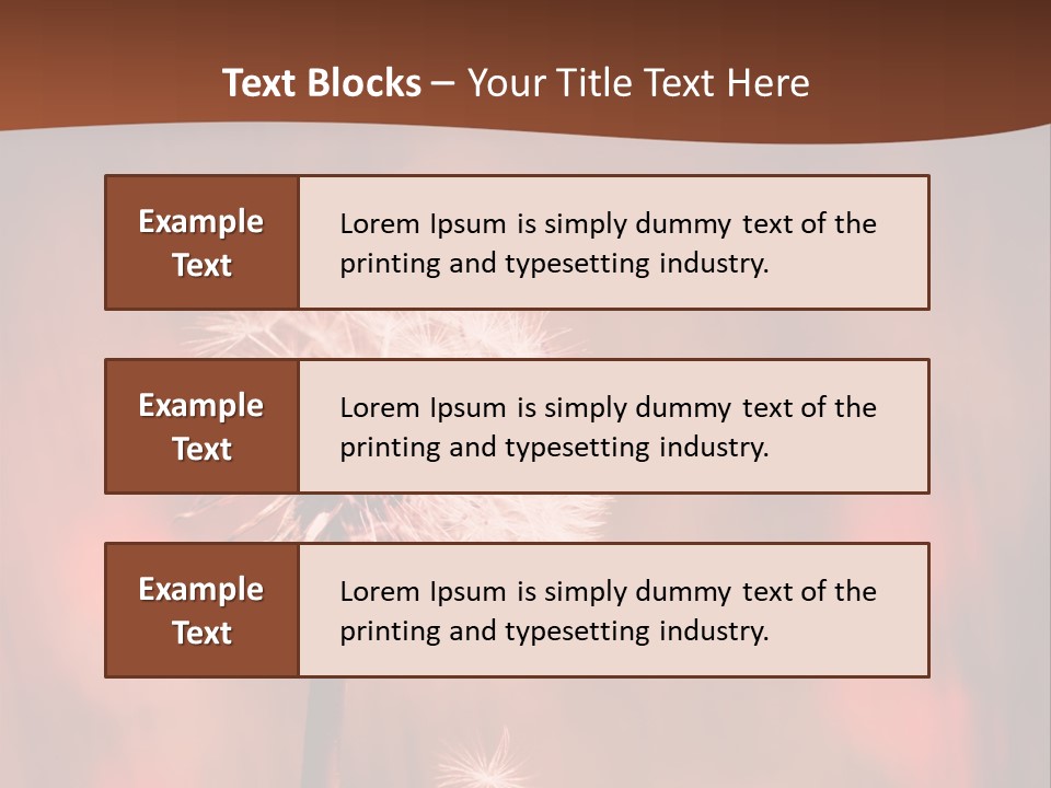 A Dandelion Powerpoint Presentation Is Shown PowerPoint Template
