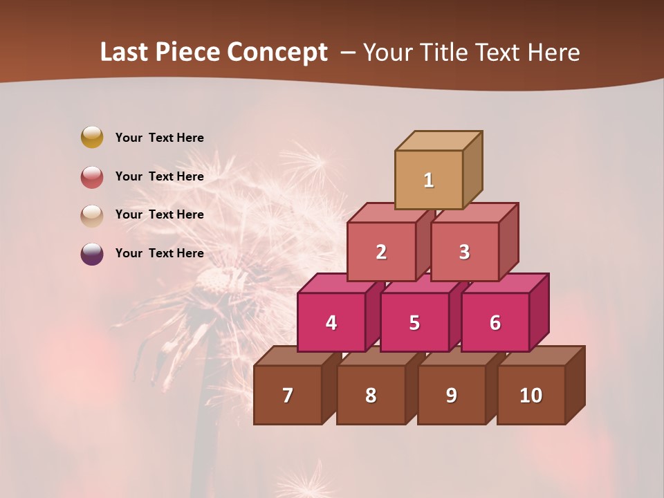 A Dandelion Powerpoint Presentation Is Shown PowerPoint Template