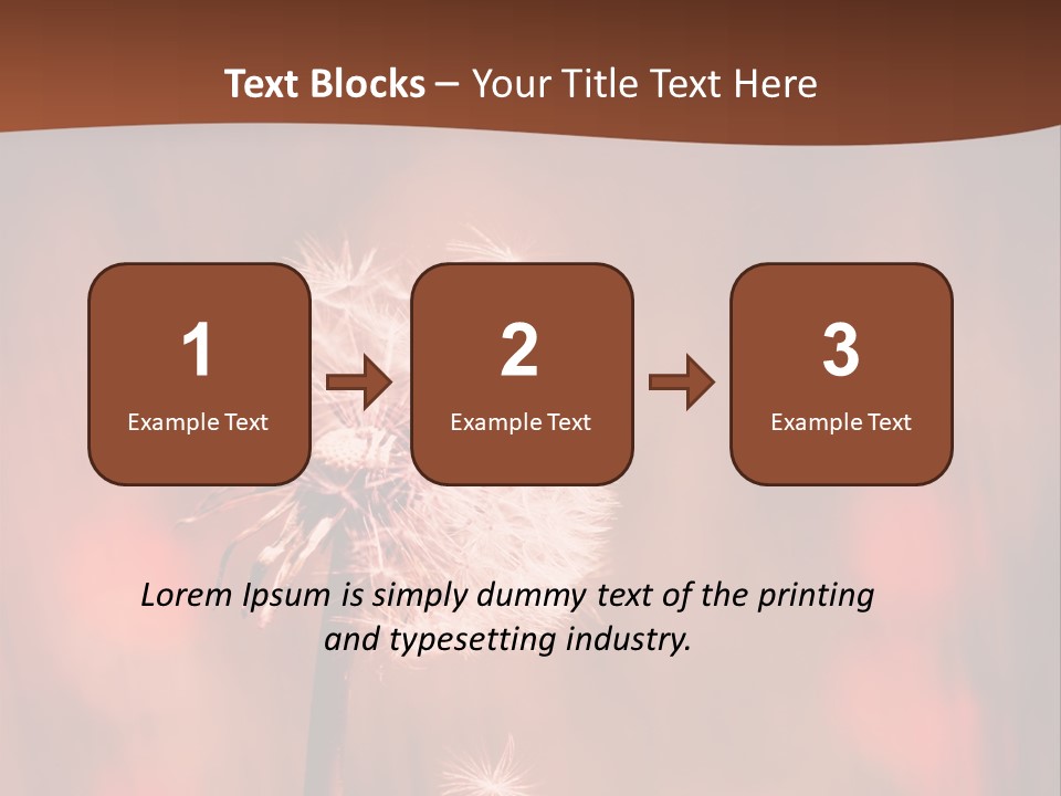A Dandelion Powerpoint Presentation Is Shown PowerPoint Template