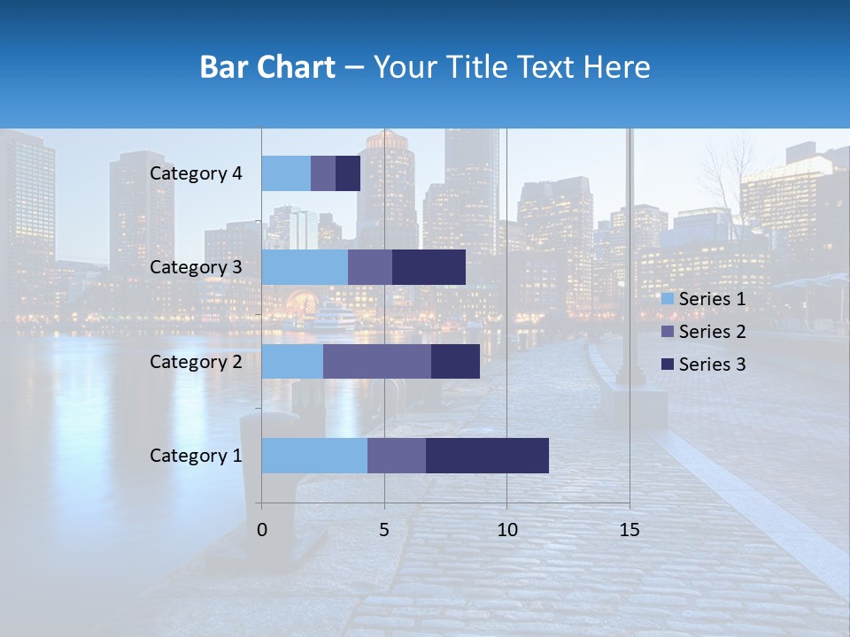 A Picture Of A City At Night With The Name Of The City PowerPoint Template