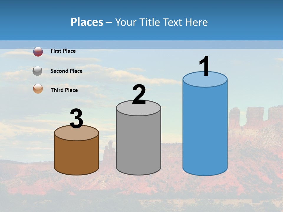 A Scenic View Of A Mountain Range With A Blue Sky In The Background PowerPoint Template