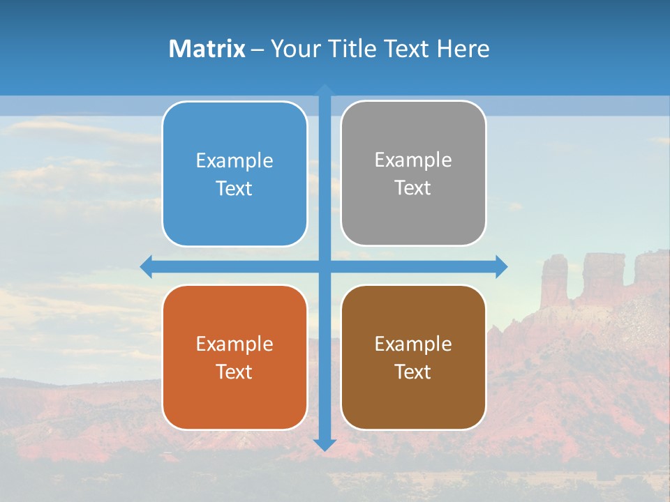 A Scenic View Of A Mountain Range With A Blue Sky In The Background PowerPoint Template