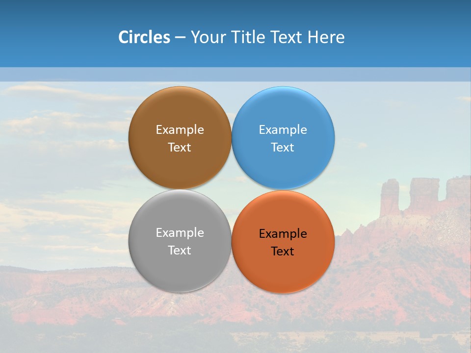 A Scenic View Of A Mountain Range With A Blue Sky In The Background PowerPoint Template