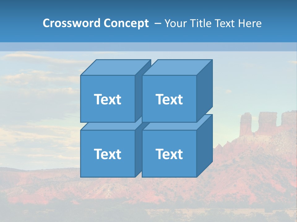 A Scenic View Of A Mountain Range With A Blue Sky In The Background PowerPoint Template