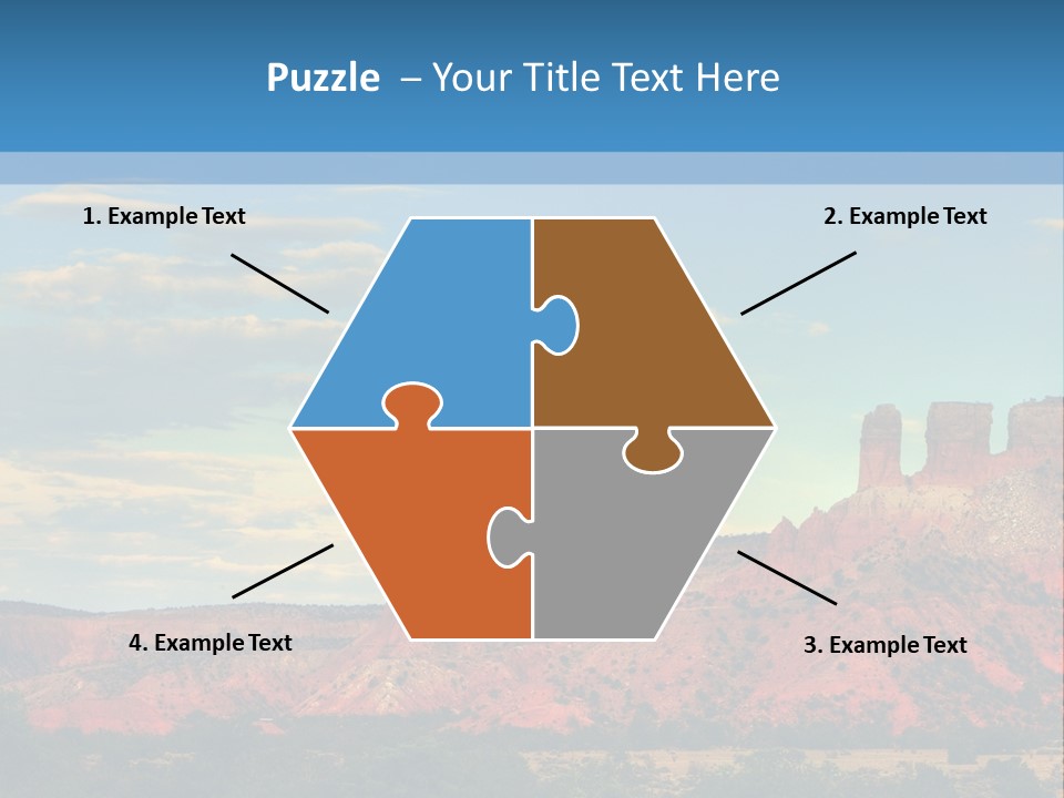 A Scenic View Of A Mountain Range With A Blue Sky In The Background PowerPoint Template