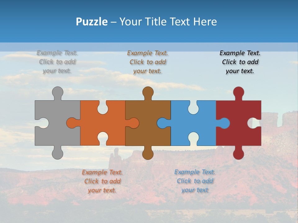 A Scenic View Of A Mountain Range With A Blue Sky In The Background PowerPoint Template