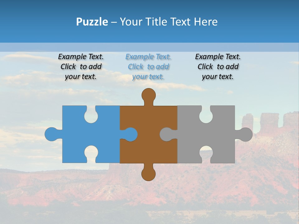 A Scenic View Of A Mountain Range With A Blue Sky In The Background PowerPoint Template