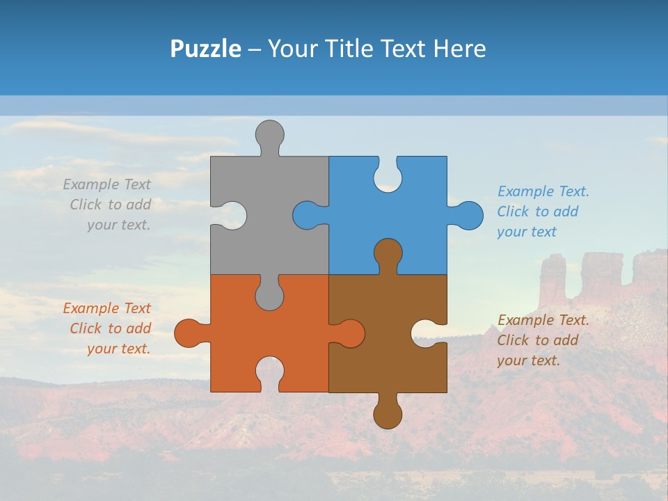 A Scenic View Of A Mountain Range With A Blue Sky In The Background PowerPoint Template