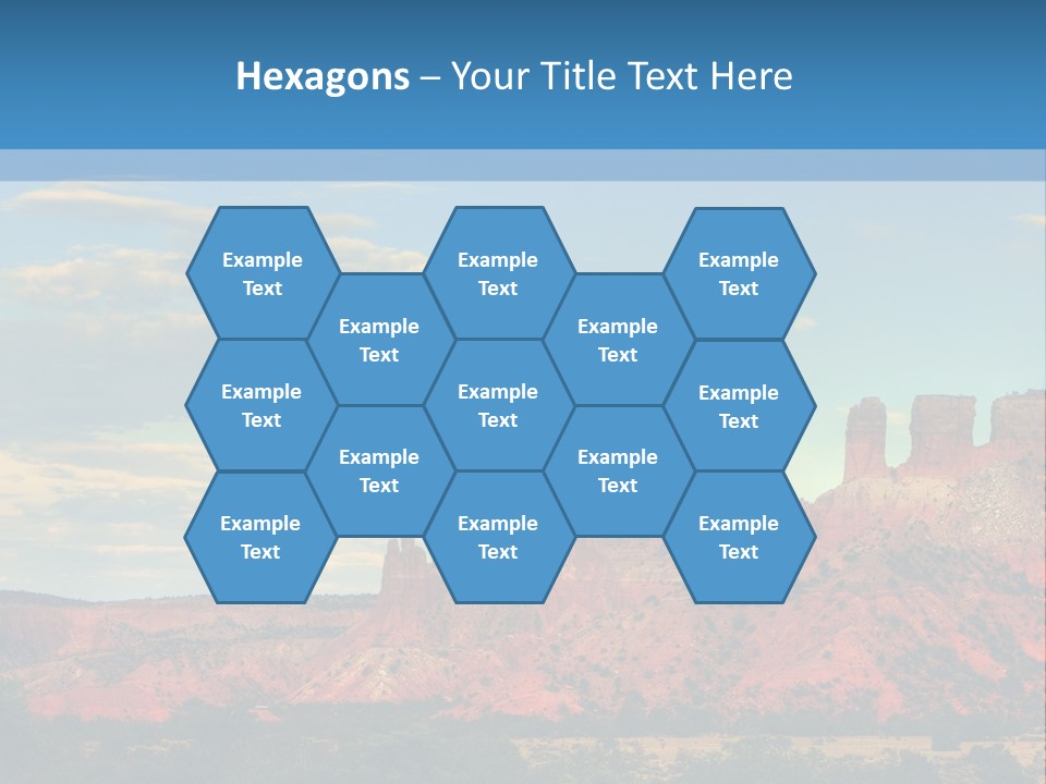 A Scenic View Of A Mountain Range With A Blue Sky In The Background PowerPoint Template