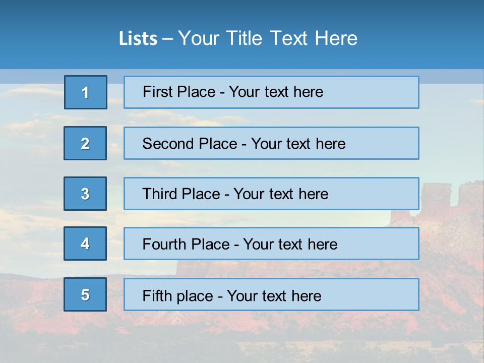 A Scenic View Of A Mountain Range With A Blue Sky In The Background PowerPoint Template