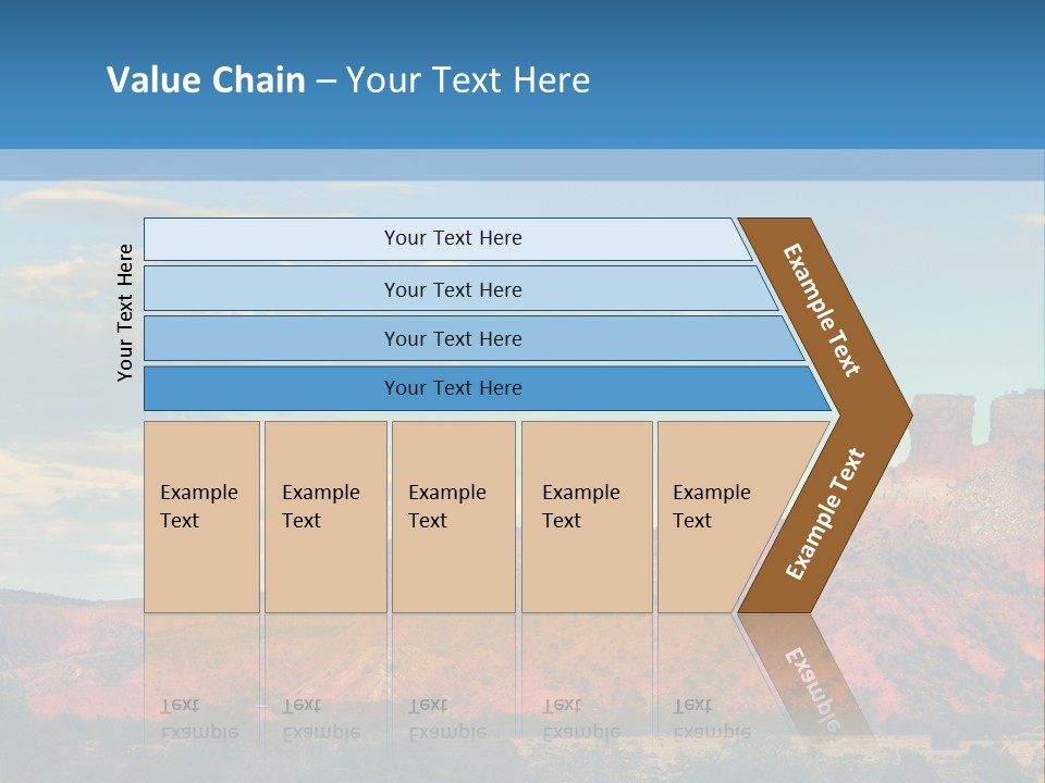 A Scenic View Of A Mountain Range With A Blue Sky In The Background PowerPoint Template
