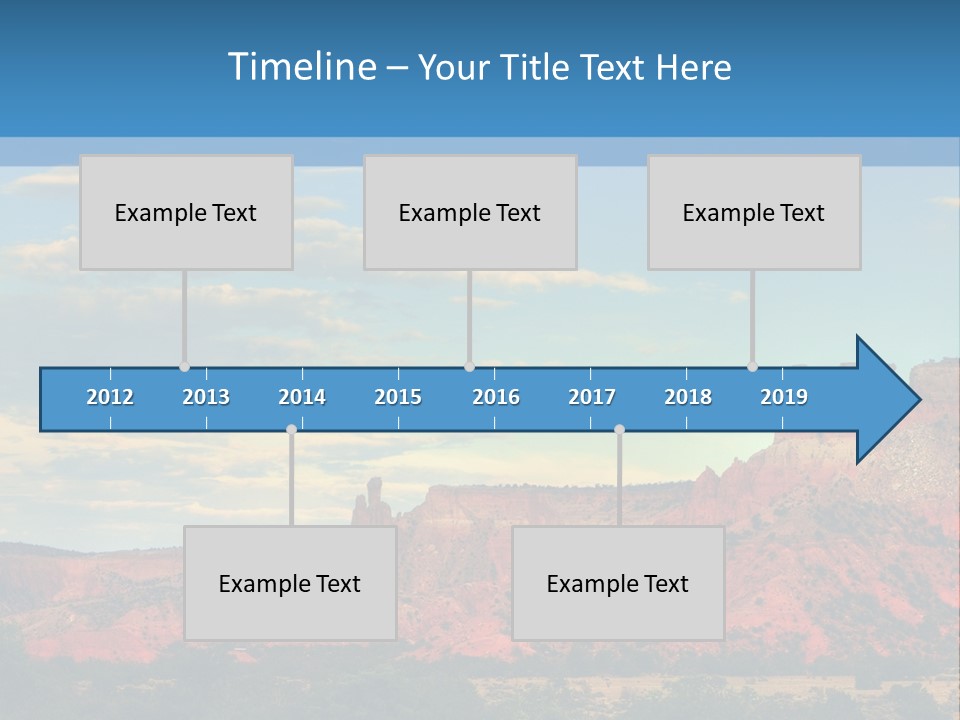A Scenic View Of A Mountain Range With A Blue Sky In The Background PowerPoint Template