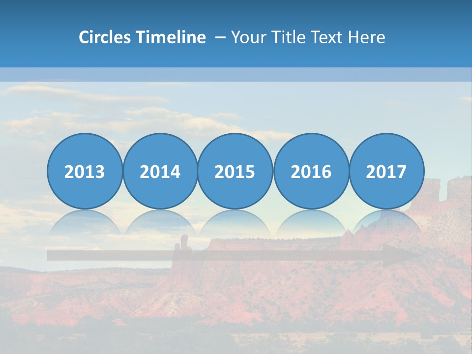 A Scenic View Of A Mountain Range With A Blue Sky In The Background PowerPoint Template