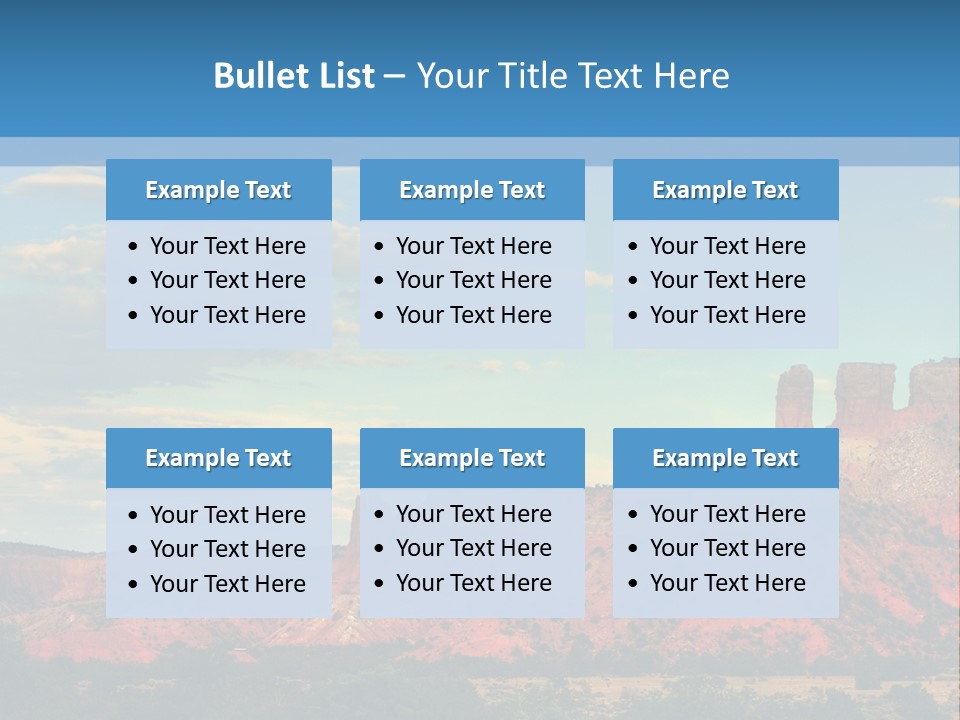 A Scenic View Of A Mountain Range With A Blue Sky In The Background PowerPoint Template