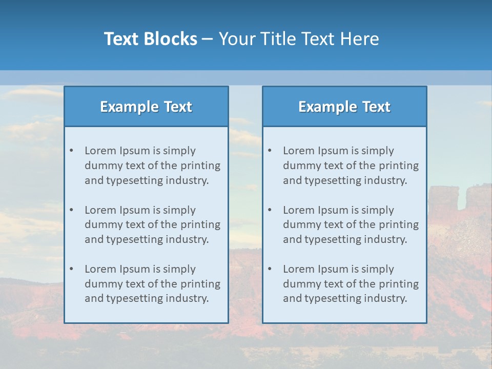 A Scenic View Of A Mountain Range With A Blue Sky In The Background PowerPoint Template