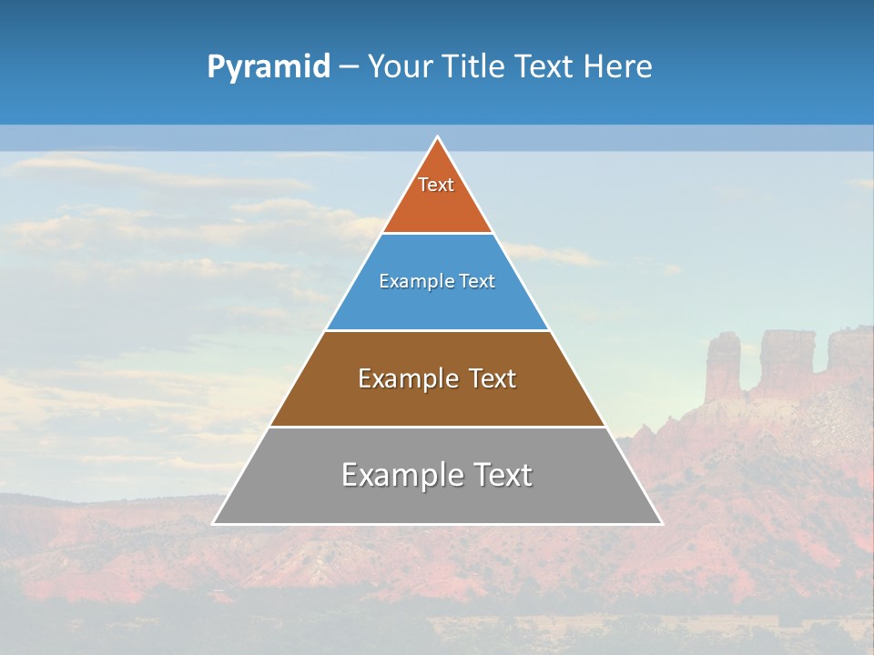 A Scenic View Of A Mountain Range With A Blue Sky In The Background PowerPoint Template