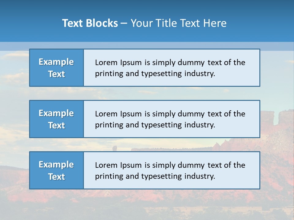 A Scenic View Of A Mountain Range With A Blue Sky In The Background PowerPoint Template