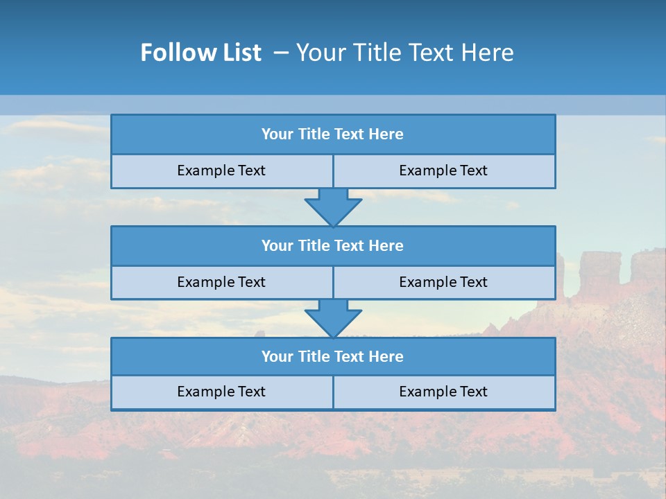 A Scenic View Of A Mountain Range With A Blue Sky In The Background PowerPoint Template