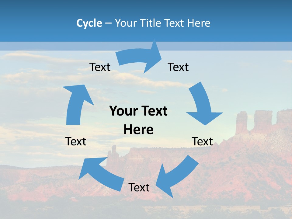 A Scenic View Of A Mountain Range With A Blue Sky In The Background PowerPoint Template