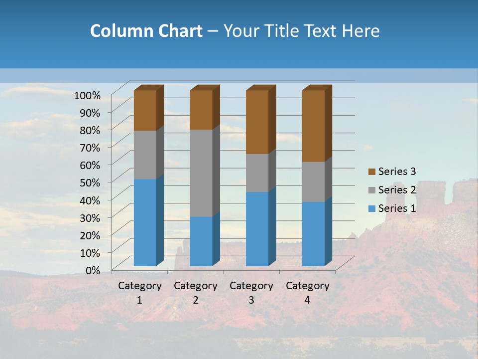 A Scenic View Of A Mountain Range With A Blue Sky In The Background PowerPoint Template